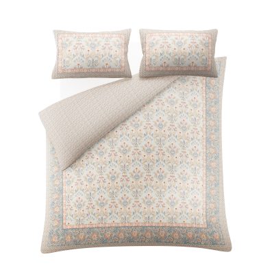 Laura Ashley Semington Dusty Pink Reversable Bedding Set cut out