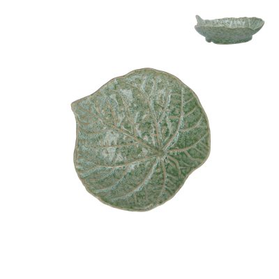 Green Speckle Round Leaf