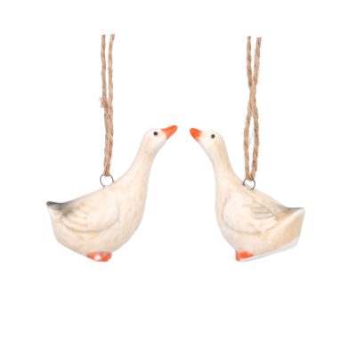 Gisela Graham Ceramic Dec 5cm – Mini Goose, 2 assorted