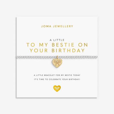 Joma Jewellery A Little To My Bestie On Your Birthday Silver & Gold Plated Bracelet
