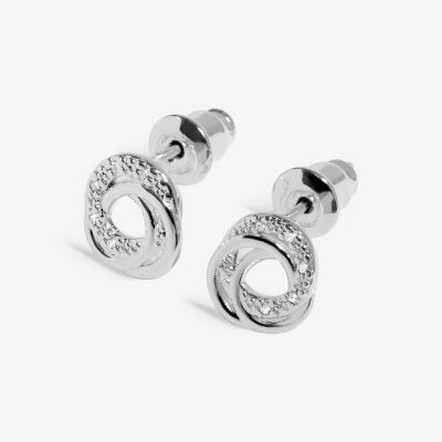Joma Jewellery Moments To Shine Amazing Auntie Silver Plated Stud Earrings