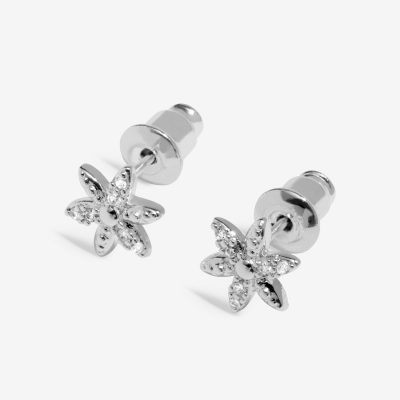 Joma Jewellery Moments To Shine 'So Lovely' Stud Earrings in Silver Plating