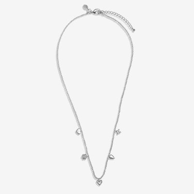 Joma Jewellery Life's A Charm 'With Love' Necklace in Silver Plating
