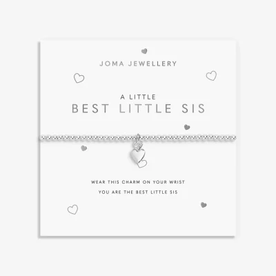 Joma Jewellery A Little Best Little Sis Silver Plated Bracelet