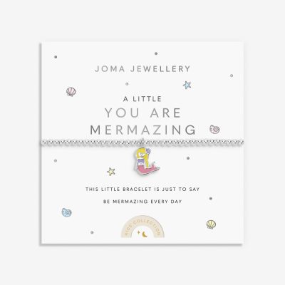 Joma Jewellery Kids' A Little You Are Mermazing Silver Plated Bracelet