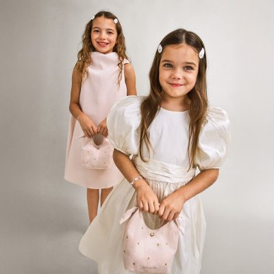Joma Jewellery Kids' Bow Handbag A Little Gift Set Happy Birthday Silver Plated Bracelet & Set Of 2 Hair Clips