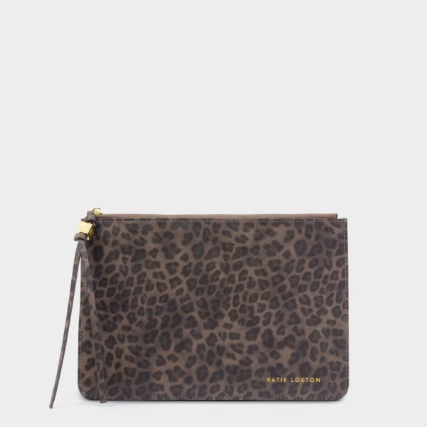 Katie Loxton Tassel Charm Pouch Leopard