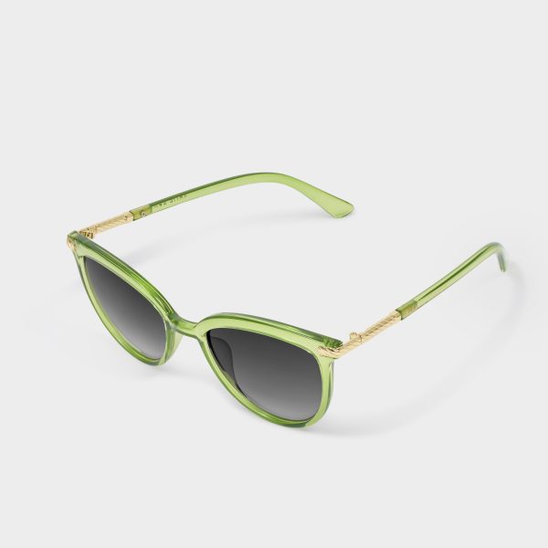 Katie Loxton Ravello Sunglasses Green Transparent