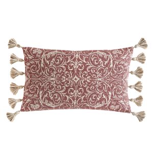 Heritage Royal Palaces Kensington Antique Rose Pink Cushion 30 x 50cm front