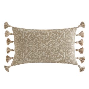 Heritage Royal Palaces Kensington Antique Rose Pink Cushion 30 x 50cm reverse