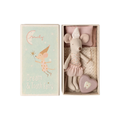 Maileg Tooth fairy mouse - Little sister in matchbox