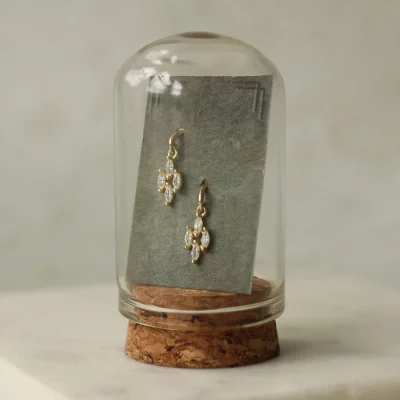 Silk Purse, Sow's Ear Marquess Victorian Sterling Silver Drop Earrings