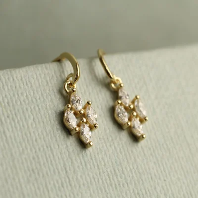 Silk Purse, Sow's Ear Marquess Victorian Sterling Silver Drop Earrings