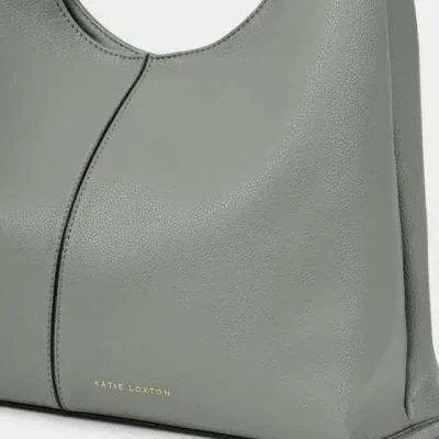 Katie Loxton Laila Slouch Shoulder Bag Graphite Green
