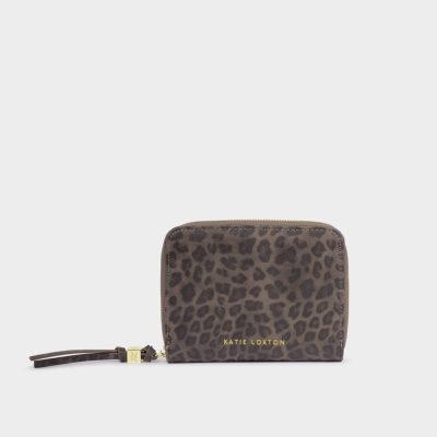 Katie Loxton Slim Jewellery Case Heart Of Gold | Leopard