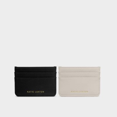Katie Loxton Mrs And Mrs Cardholder Gift Set Off White/Black