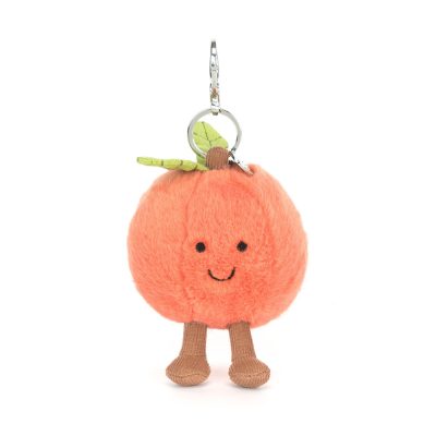 Alternative view of Jellycat Amuseables Peach Bag Charm - 15cm