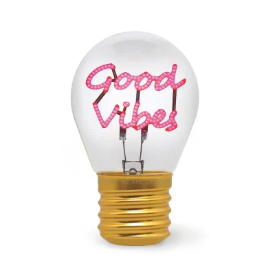 Legami Lightbulb Table Lamp - Good Vibes
