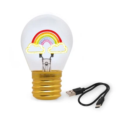 Legami Lightbulb Table Lamp - Rainbow