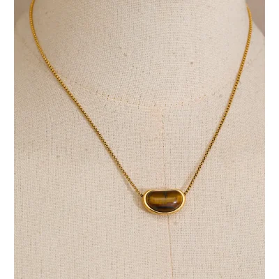 Misgraceful Tigers Eye Stone Necklace main image