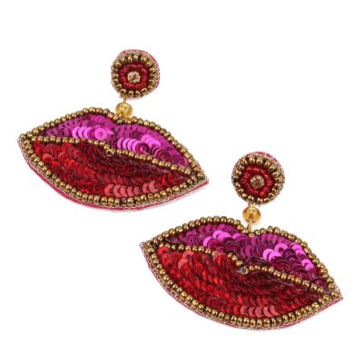 My Doris Lips Drop Earrings