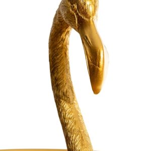 Antique Gold Flamingo Side Table