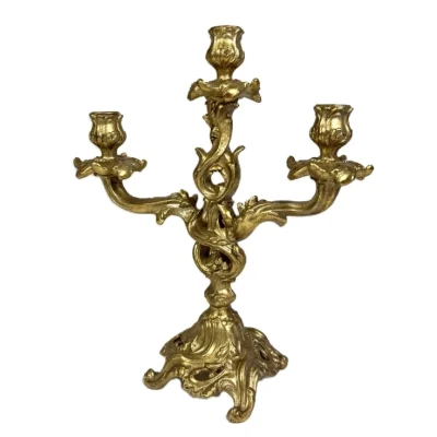 Antique Gold Ornate Candelabra