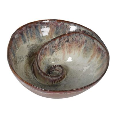 Brown Ombre Shell Effect Bowl