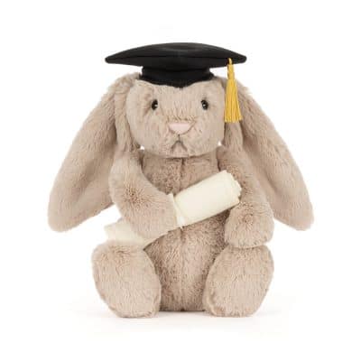 Jellycat Bashful Bunny Graduation Outfit front