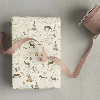 Alternative view of Maileg Gift wrap, 10 m - Chevaux heureux