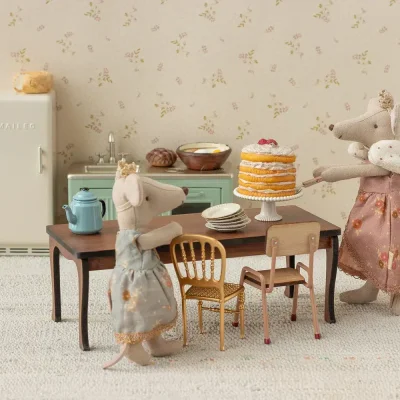Alternative view of Maileg Long dining table, Mouse