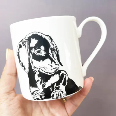 Penguin Ink at Maison White Dachshund Mug hero image
