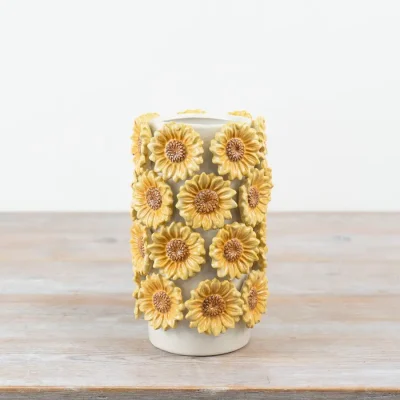 Multi Sunflower Tall Vase, 22.5cm