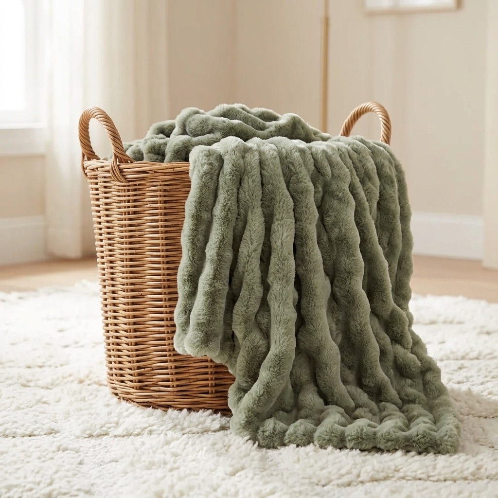 Raffles Sage Green Throw