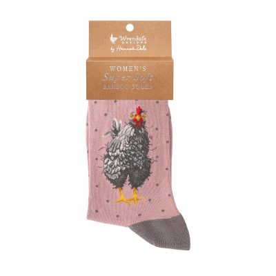 Wrendale Chicken Sock - Curious Hen
