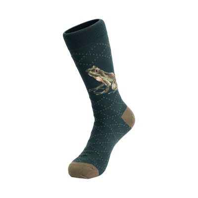 Wrendale Frog Mens Socks The Happy Frog