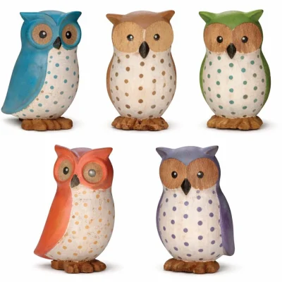 dcuk Hand-Carved Bamboo Owl