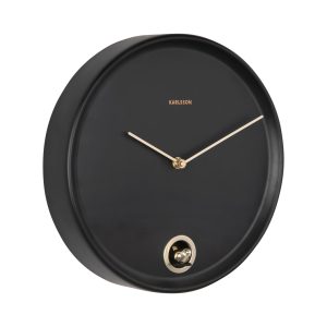 Karlsson Wall Clock Esencia Cuckoo Black