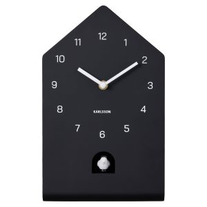 Karlsson Wall Clock Fino Cuckoo Black