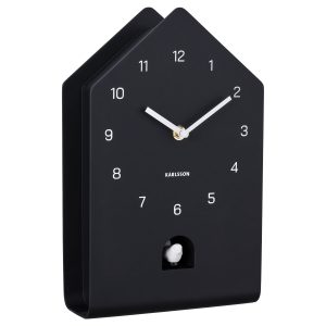 Karlsson Wall Clock Fino Cuckoo Black