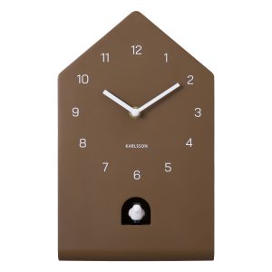 Karlsson Wall Clock Fino Cuckoo Mocha Brown