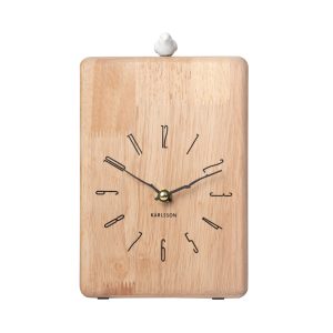 Karlsson Wall/Table Clock Rama Cuckoo Light Wood