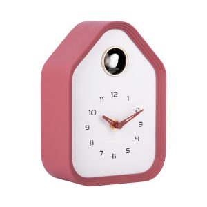 Karlsson Wall/Table Clock Reina Cuckoo Burgundy Red