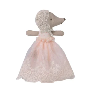 Maileg Baby mouse in gown - Powder