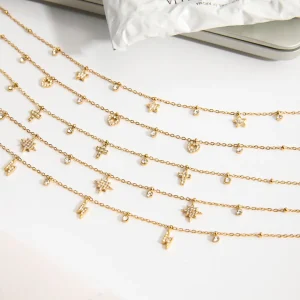 MisGraceful Gold Pendant Charm Necklace - North Star