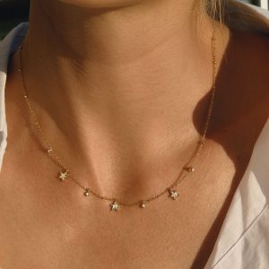 Alternative view of MisGraceful Gold Pendant Charm Necklace - North Star