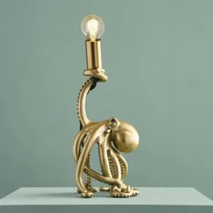 WERNS® Baby Otto Octopus Table Lamp – Antique Gold