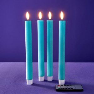 WERNS® The LED Taper Candle Collection (Set of 4 in 4 colours)