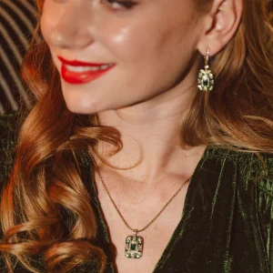 Bill Skinner - Emerald Art Deco Pendant Necklace