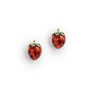 Bill Skinner Strawberry Stud Earrings